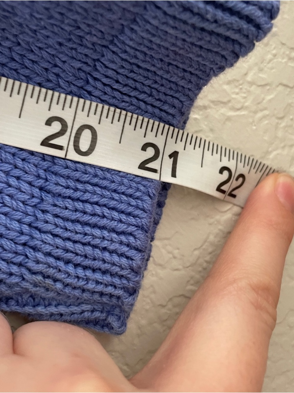 Vintage Blue Button-Front Knit Jacket - Picture 8 of 8